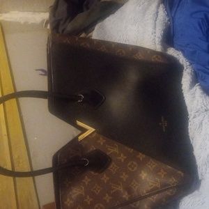 Louis Vuitton Brown/Black Monogram Canvas and Leather Bag